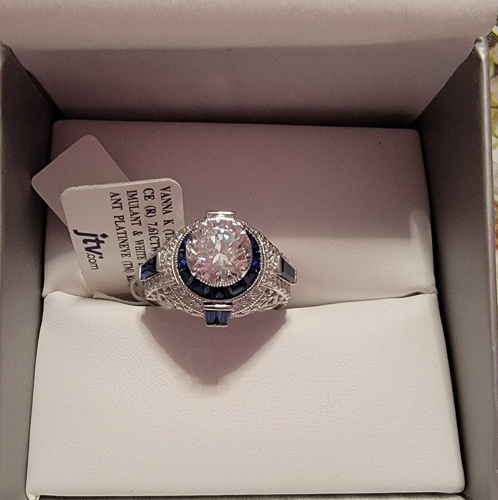 Sold   out Vanna K for Bella Luce Platineve  Ring Size 10